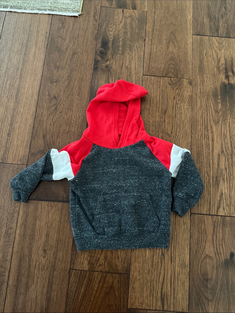 Red and Grey Hoodie Sweater